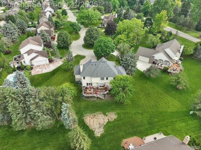 21898 Aspen Ct, Farmington Hills, MI 48335 - aerial view of residential area