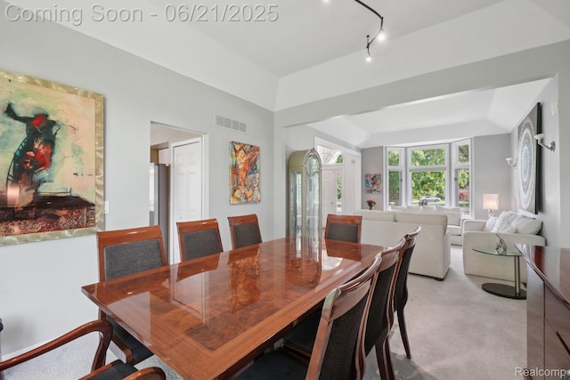 21898 Aspen Ct, Farmington Hills, MI 48335 - dining space with light carpet and track lighting