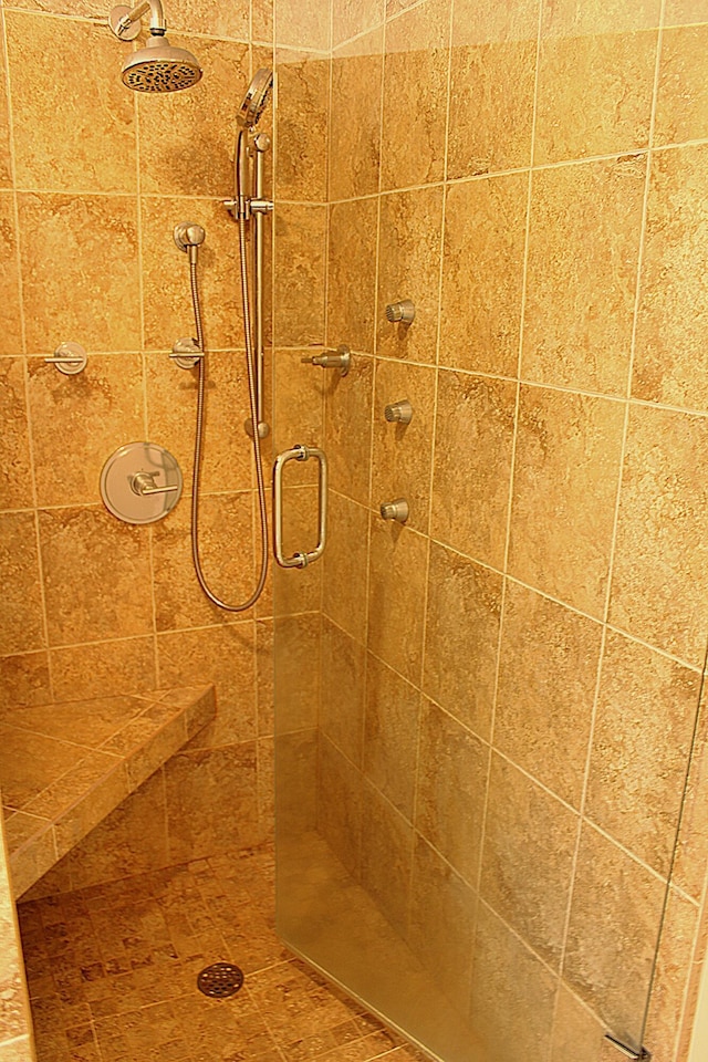 7680 S Warner Ave, Fremont, MI 49412 - bathroom featuring tiled shower