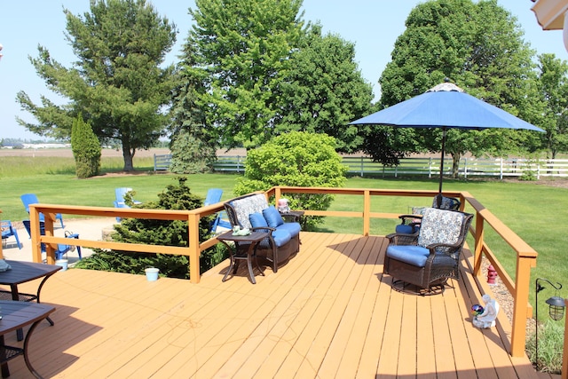 7680 S Warner Ave, Fremont, MI 49412 - view of wooden deck