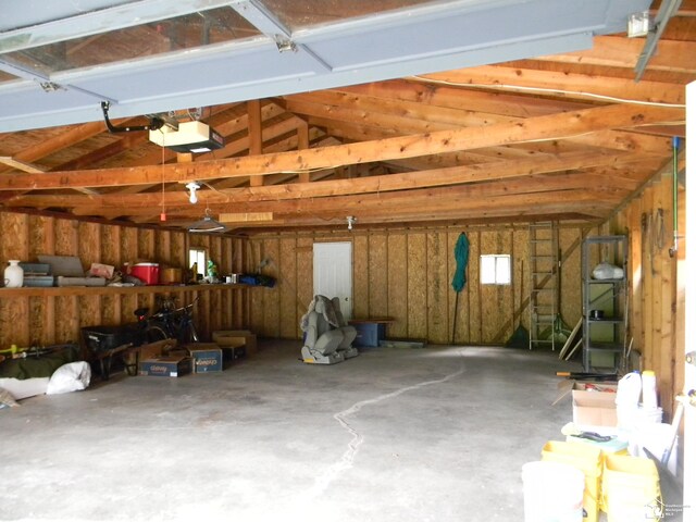 6864 Hazeldell Dr, Temperance, MI 48182 - garage with a garage door opener