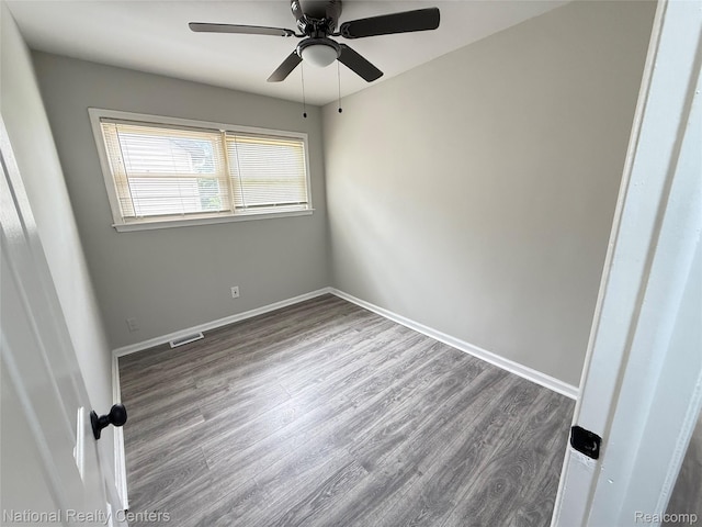 23074 Bolam Ave, Warren, MI 48089 - unfurnished room with wood finished floors and a ceiling fan