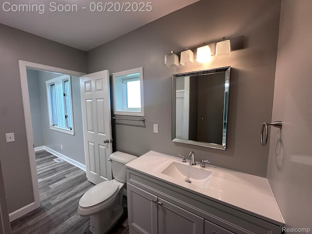 101 Morrell St, Yale, MI 48097 - half bathroom featuring vanity and wood finished floors