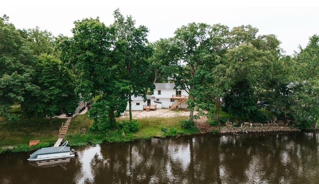 26370 S Shore Dr, Mendon, MI 49072 - water view with stairs