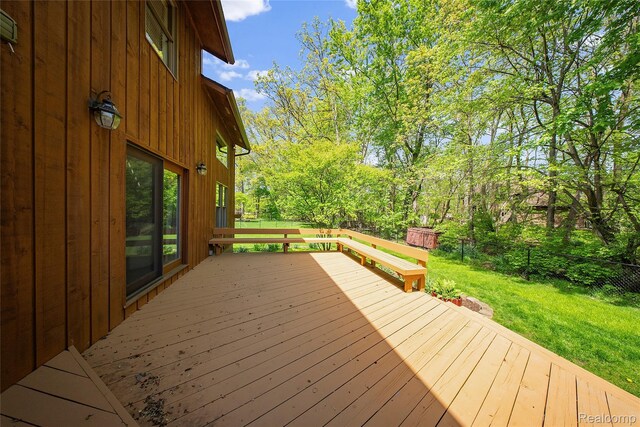 8206 Saint James Ct, Grosse Ile, MI 48138 - view of wooden deck