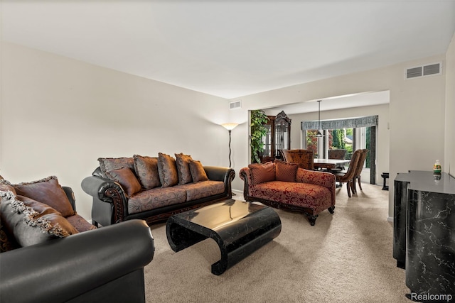 2896 Chippewa Ct, Troy, MI 48085 - living room featuring light colored carpet