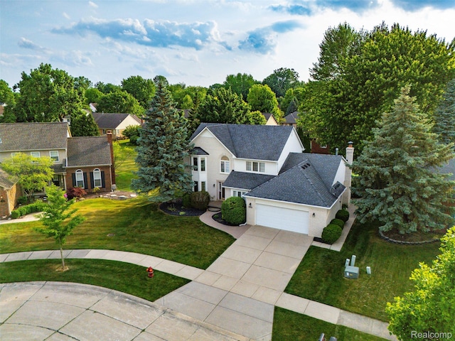 2896 Chippewa Ct, Troy, MI 48085 - view from above of property