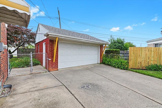 24845 Petersburg Ave, Eastpointe, MI 48021 - detached garage with a gate