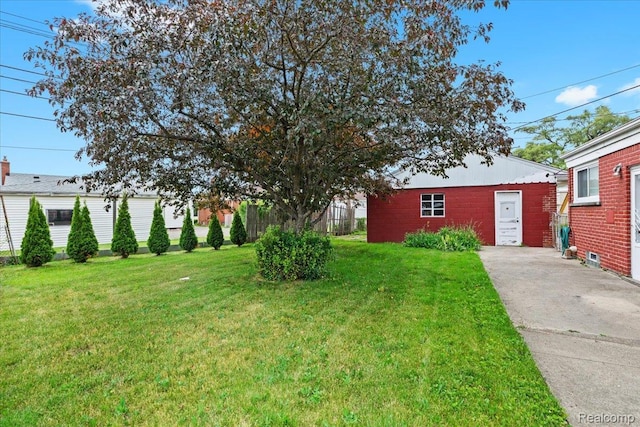 24845 Petersburg Ave, Eastpointe, MI 48021 - view of green lawn with an outbuilding