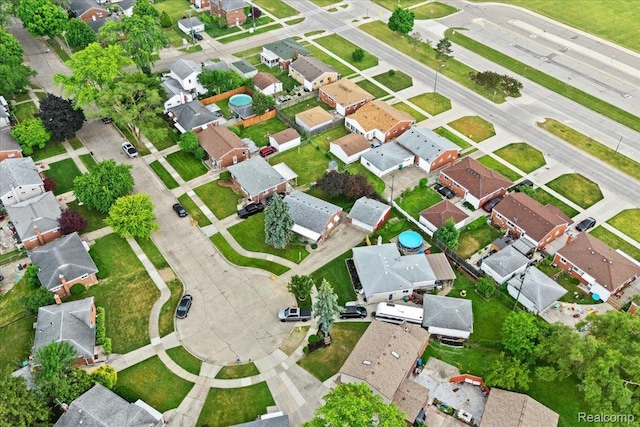 24845 Petersburg Ave, Eastpointe, MI 48021 - aerial perspective of suburban area
