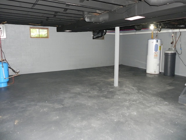 27869 M-60, Mendon, MI 49072 - basement with water heater, a water softener, and concrete block wall