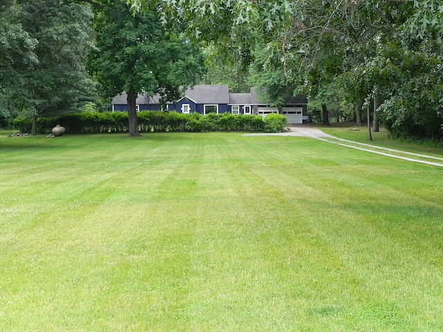 27869 M-60, Mendon, MI 49072 - view of grassy yard featuring a garage and driveway