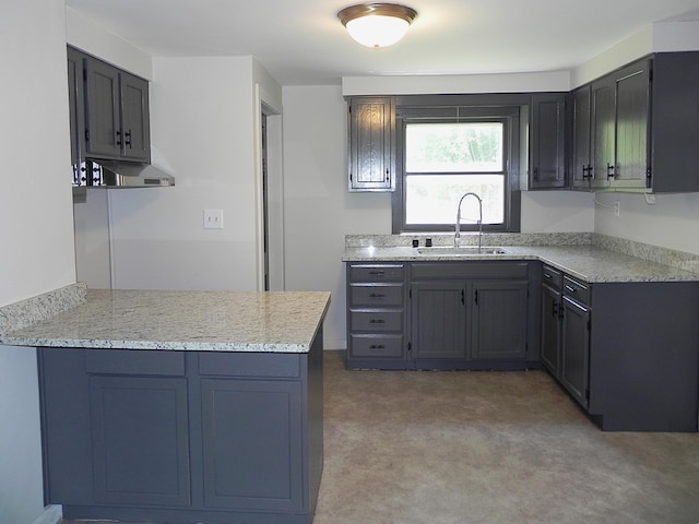 27869 M-60, Mendon, MI 49072 - kitchen featuring light colored carpet and a peninsula