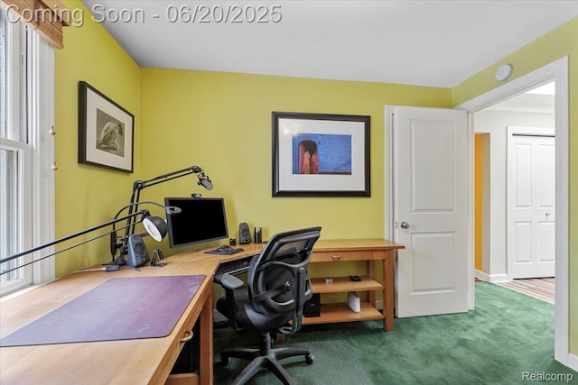 21089 Thorofare Rd, Grosse Ile, MI 48138 - office area with carpet floors and baseboards
