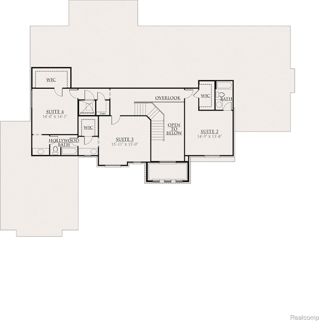 0001 Woodlynne Dr, Bingham Farms, MI 48025 - view of floor plan / room layout