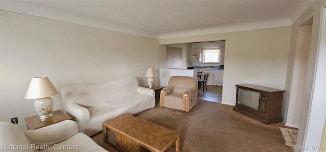 24828 Currier St, Dearborn Heights, MI 48125 - living area featuring carpet flooring