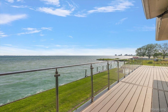 8349 Dixie Hwy, Ira, MI 48023 - wooden terrace featuring a water view