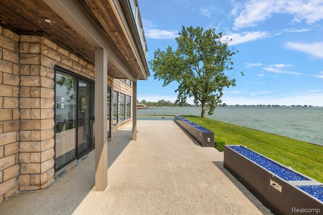 8349 Dixie Hwy, Ira, MI 48023 - view of patio / terrace with a water view