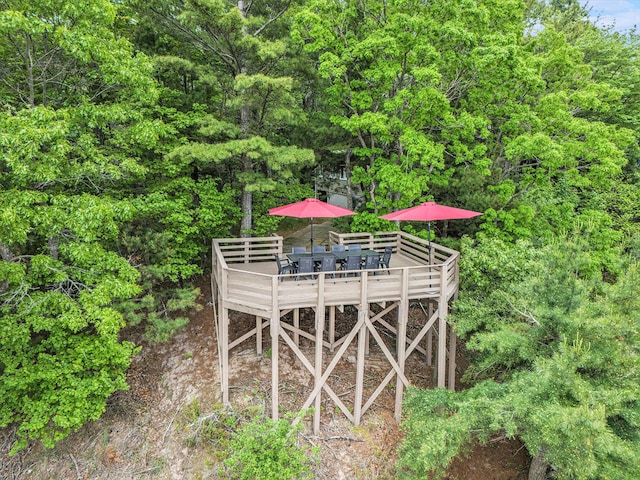 8641 N Perry Ave, Pentwater, MI 49449 - view of outdoor structure with outdoor dining space