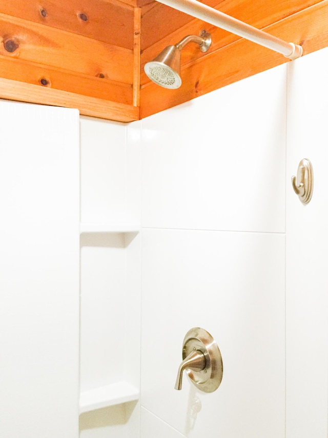 8641 N Perry Ave, Pentwater, MI 49449 - bathroom view of a shower