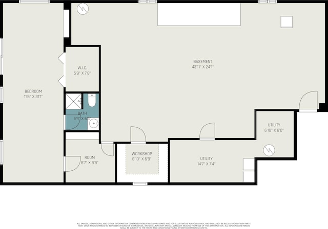 8641 N Perry Ave, Pentwater, MI 49449 - view of floor plan / room layout
