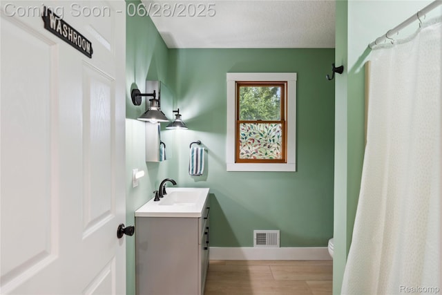 11852 Rathbun Rd, Birch Run, MI 48415 - bathroom featuring vanity and a shower with curtain