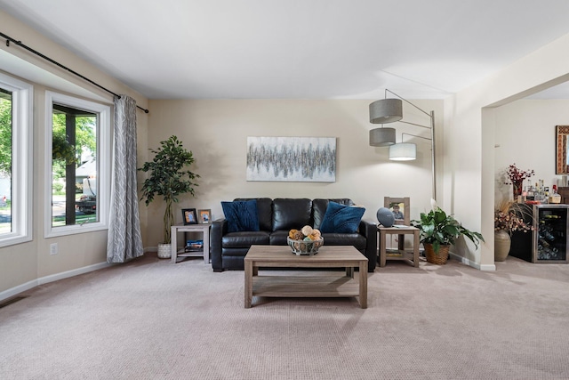 2062 Wildwood Trl, Saline, MI 48176 - living area featuring carpet floors and baseboards