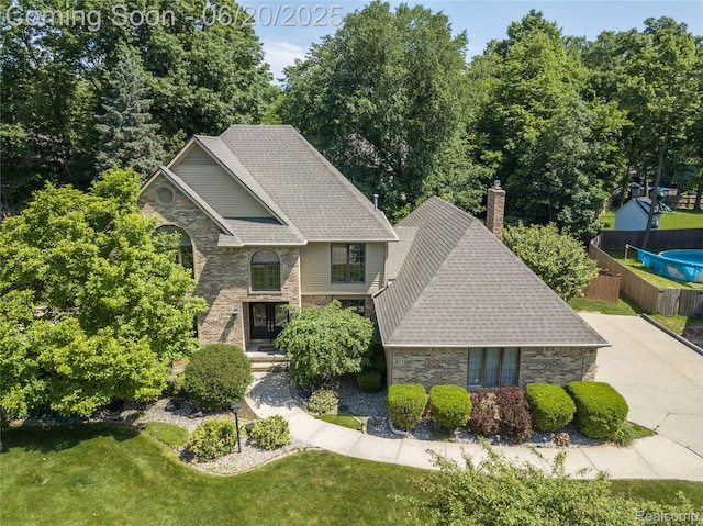1484 Kings Pointe Rd, Grand Blanc, MI 48439 - view from above of property