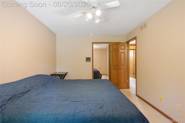 1484 Kings Pointe Rd, Grand Blanc, MI 48439 - bedroom with a closet and ceiling fan
