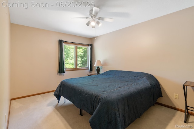 1484 Kings Pointe Rd, Grand Blanc, MI 48439 - carpeted bedroom with baseboards and a ceiling fan