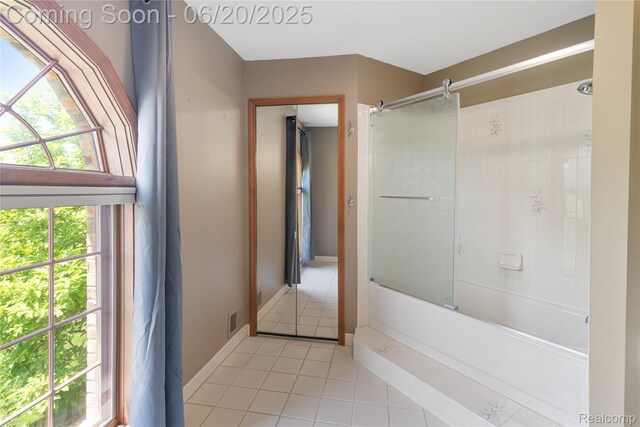 1484 Kings Pointe Rd, Grand Blanc, MI 48439 - bathroom with tile patterned floors and tub / shower combination