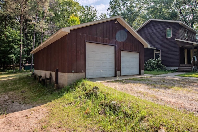 5774 N Wayne Ave, Pentwater, MI 49449 - detached garage with driveway