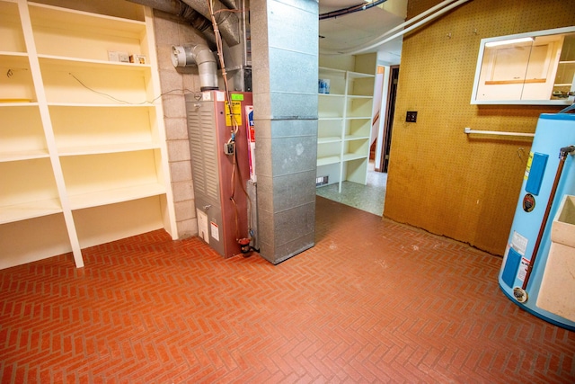 5774 N Wayne Ave, Pentwater, MI 49449 - unfinished basement with heating unit and electric water heater