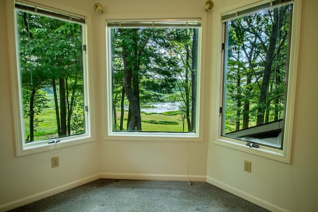 5774 N Wayne Ave, Pentwater, MI 49449 - unfurnished sunroom with a water view