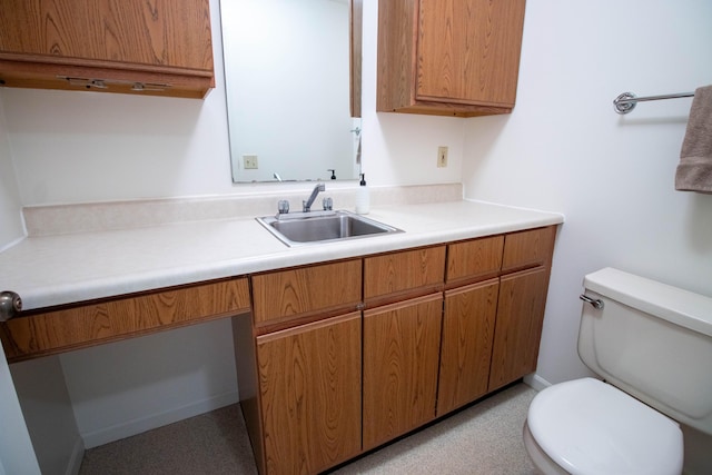 5774 N Wayne Ave, Pentwater, MI 49449 - bathroom with vanity and toilet