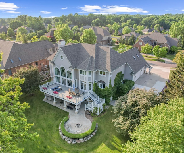 5011 Rockaway Ln, Clarkston, MI 48348 - aerial perspective of suburban area