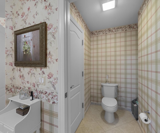 5011 Rockaway Ln, Clarkston, MI 48348 - bathroom featuring toilet and tile patterned floors