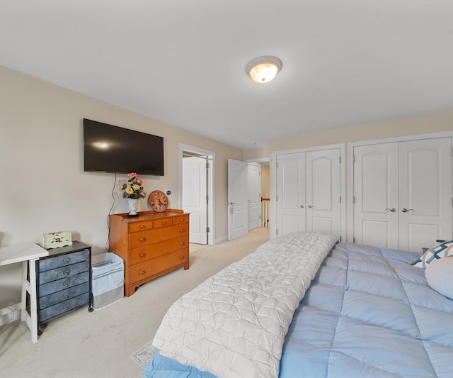 5011 Rockaway Ln, Clarkston, MI 48348 - bedroom with multiple closets and light colored carpet