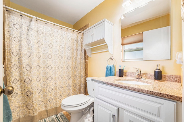 4515 S Lincoln Rd, Mount Pleasant, MI 48858 - bathroom featuring vanity and a shower with curtain