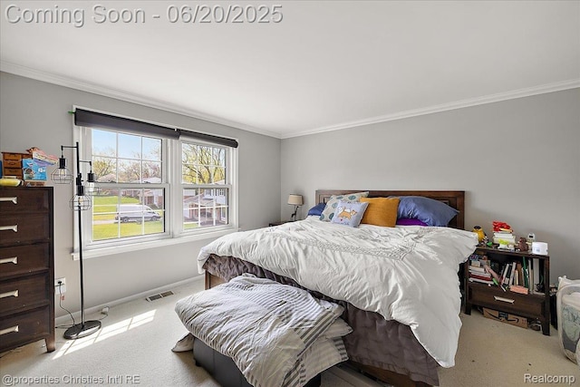 4160 Dawn Ln, West Bloomfield, MI 48323 - carpeted bedroom featuring ornamental molding