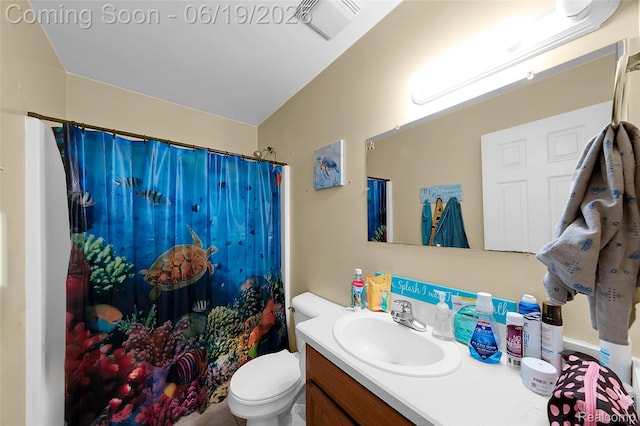 2102 Oakwood Rd, Ortonville, MI 48462 - bathroom with vanity and curtained shower
