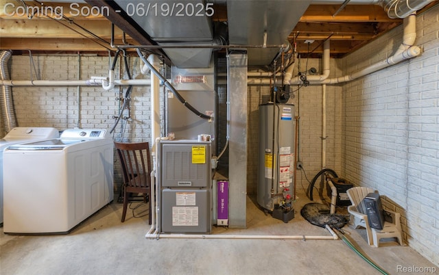 2102 Oakwood Rd, Ortonville, MI 48462 - utilities featuring water heater and washer and dryer