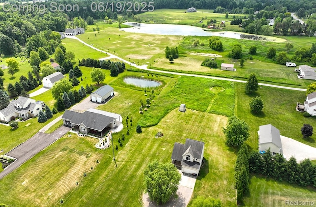 2102 Oakwood Rd, Ortonville, MI 48462 - aerial view of a large body of water