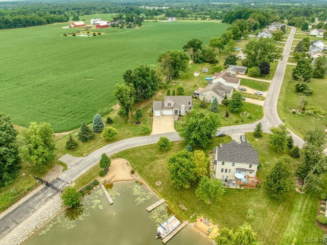 7555 Sherlock Dr, Onsted, MI 49265 - bird's eye view of a large body of water