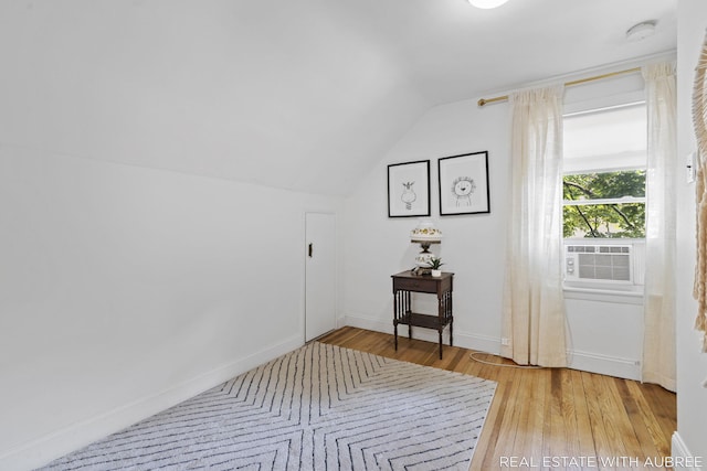 537 Graafschap Rd, Holland, MI 49423 - additional living space with lofted ceiling, light wood-type flooring, and cooling unit