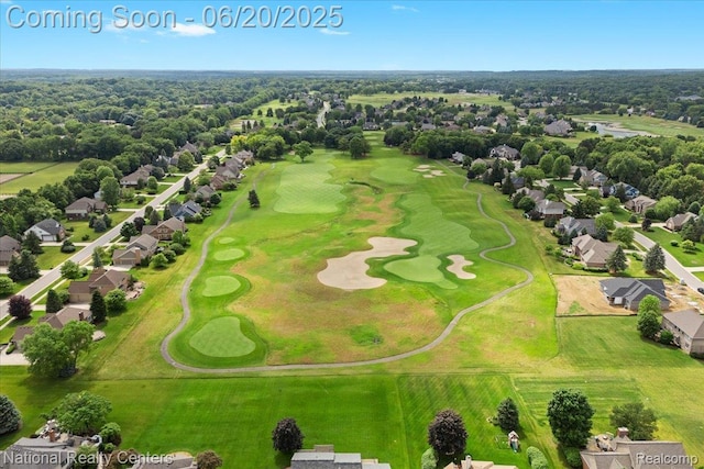 332 Asbury Ct, Highland, MI 48357 - aerial view of residential area featuring a golf course