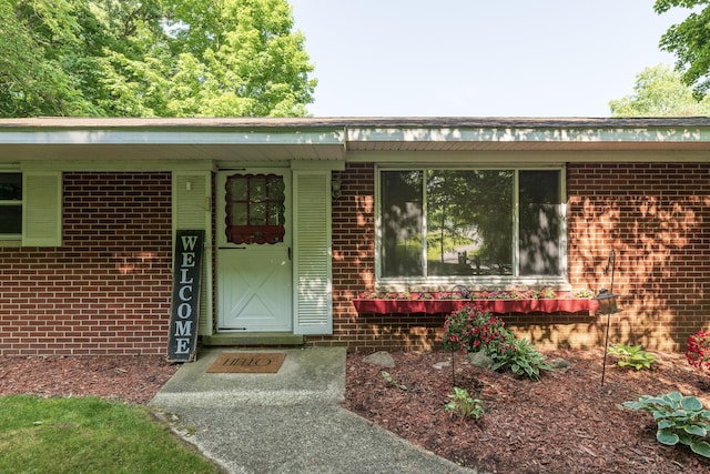 10229 N 22nd St, Plainwell, MI 49080 - entrance to property with brick siding