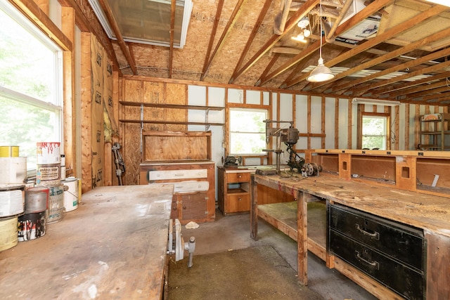 10229 N 22nd St, Plainwell, MI 49080 - misc room with a workshop area