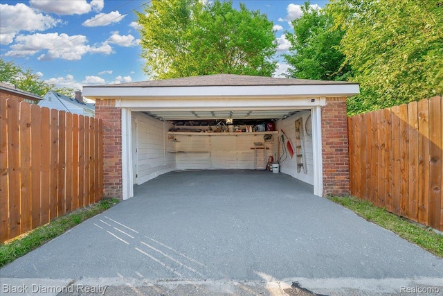 5500 Harvard Rd, Detroit, MI 48224 - view of detached garage