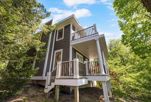 4679-4681 Forest Ridge Dr, Holland, MI 49423 - back of property featuring a balcony